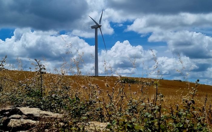 A wind turbine in Siurgus Donigala. Photo credit: Onlynaturalenergy.com